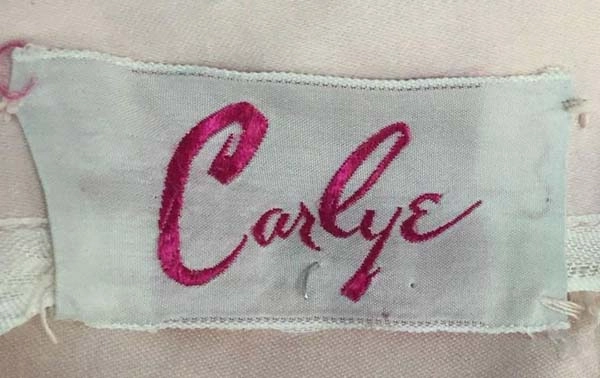 1950s Carlye Pale Pink Halter Dress