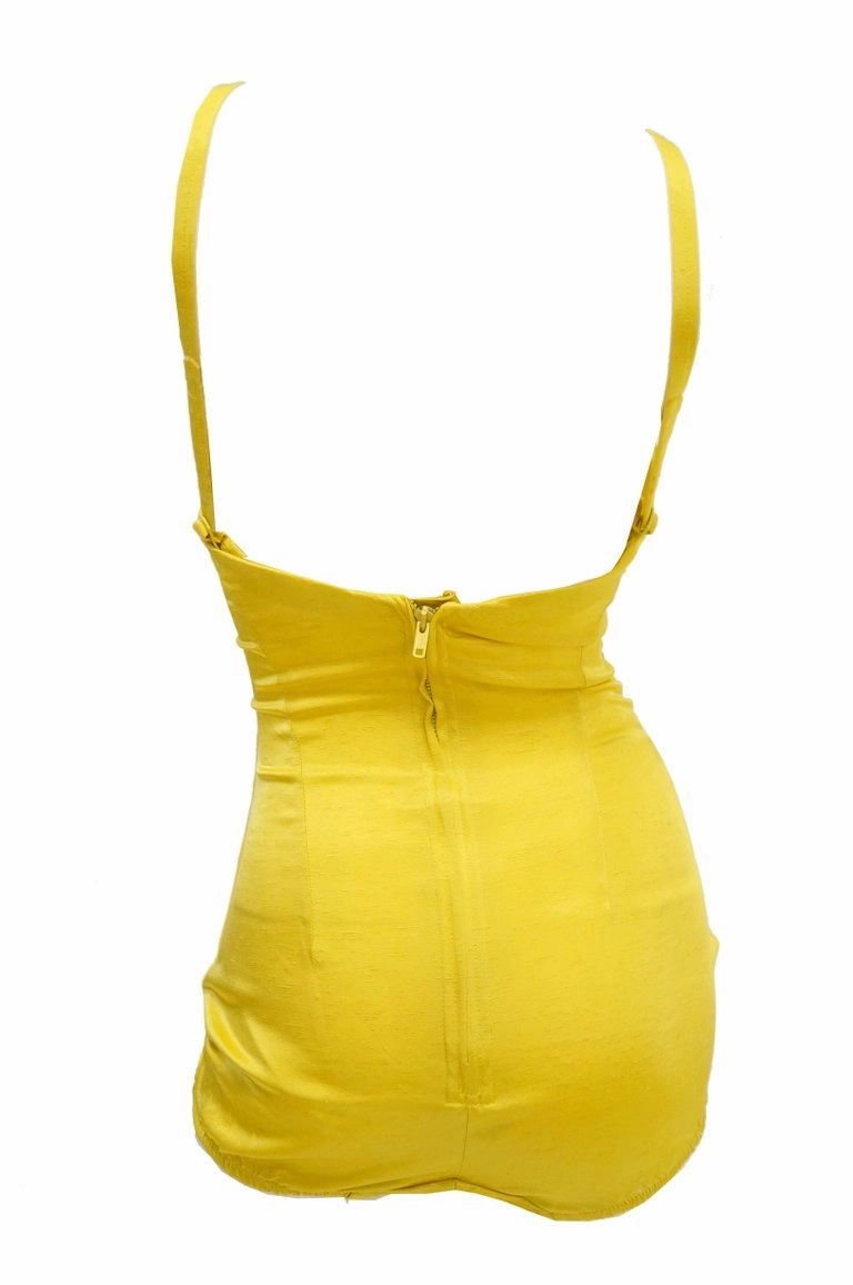 1950s Rose Marie Reid Goldenrod Bathing Beauty Swim Suit