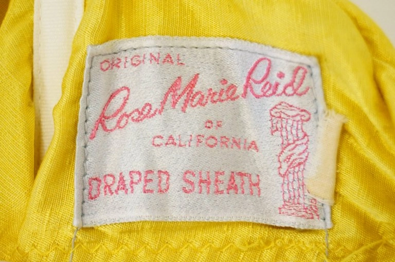 1950s Rose Marie Reid Goldenrod Bathing Beauty Swim Suit