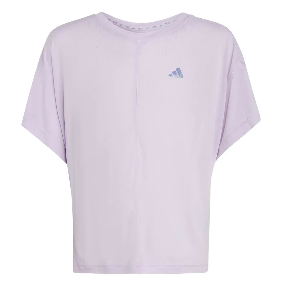 adidas - Mädchen (Junior) Yoga Aeroready Lockeres T-Shirt (IC0322)