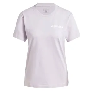 Adidas Terrex Damen Berg-Grafik T-Shirt Silberdämmerung