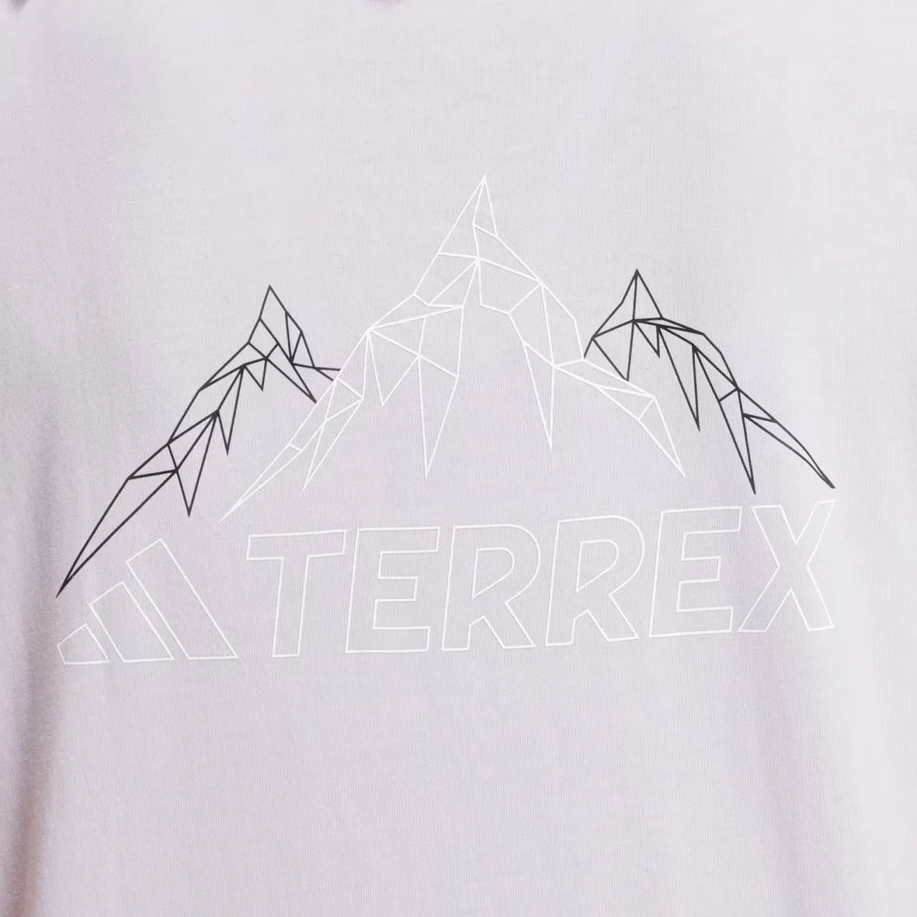 Adidas Terrex Damen Berg-Grafik T-Shirt Silberdämmerung