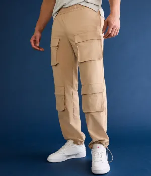 Aeropostale Herren MVMNT Cargo-Hose - Beige - Größe S - Nylon - Teenager-Mode & Bekleidung Silver Cloud Aeropostale