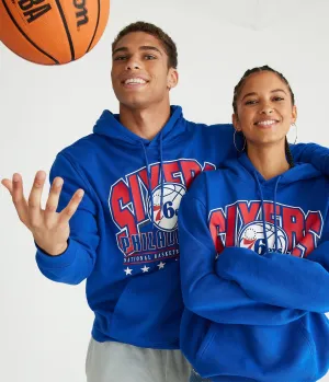 Aeropostale Herren Philadelphia 76ers Pullover Hoodie - - Größe XXL - Polyester - Teen Mode & Bekleidung Blau Aeropostale