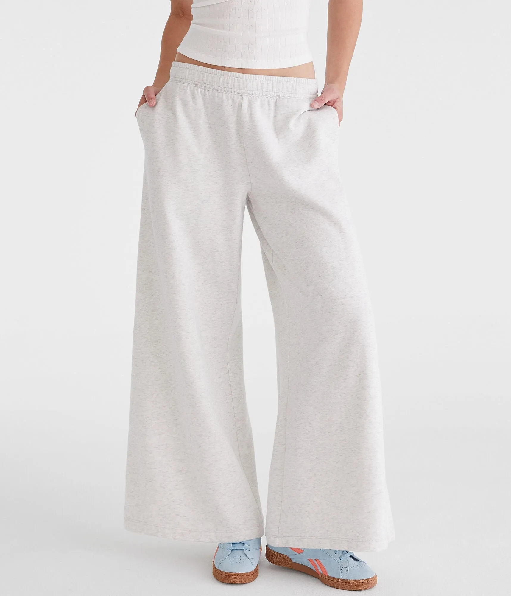 Aeropostale Mid-Rise Super Weite Bein Jogginghose