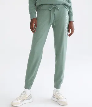 Aeropostale Damen Butterfly Jogger Sweatpants - Grün - Größe M - Baumwolle - Teen Mode & Bekleidung Sellerie Aeropostale