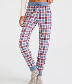 Aeropostale Damen Flanell Polyfleece Schlafjogger - Blau - Größe XXS - Polyester - Teen Mode & Bekleidung Academy Blau Aeropostale