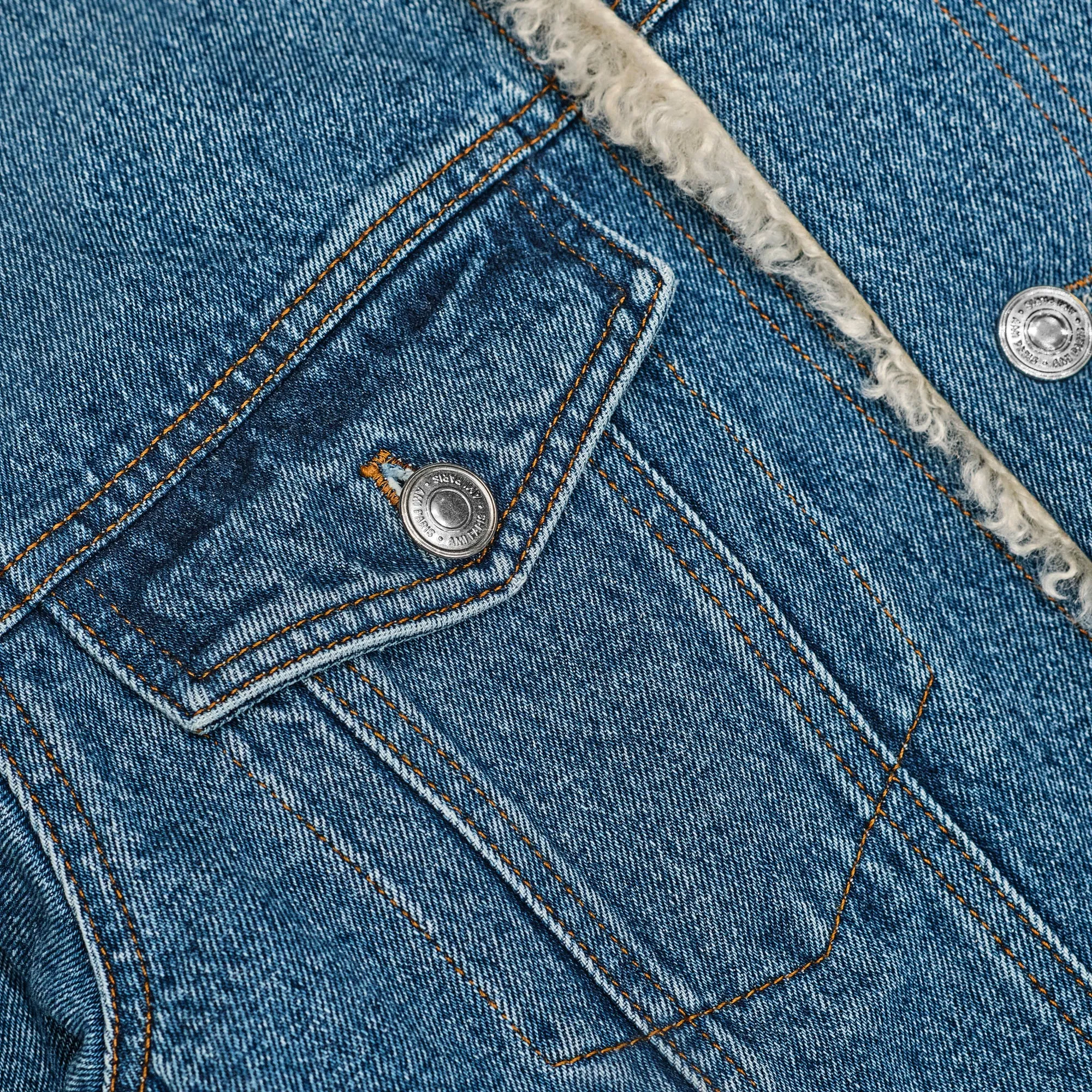 AMI PARIS Trucker-Jacke mit Futter