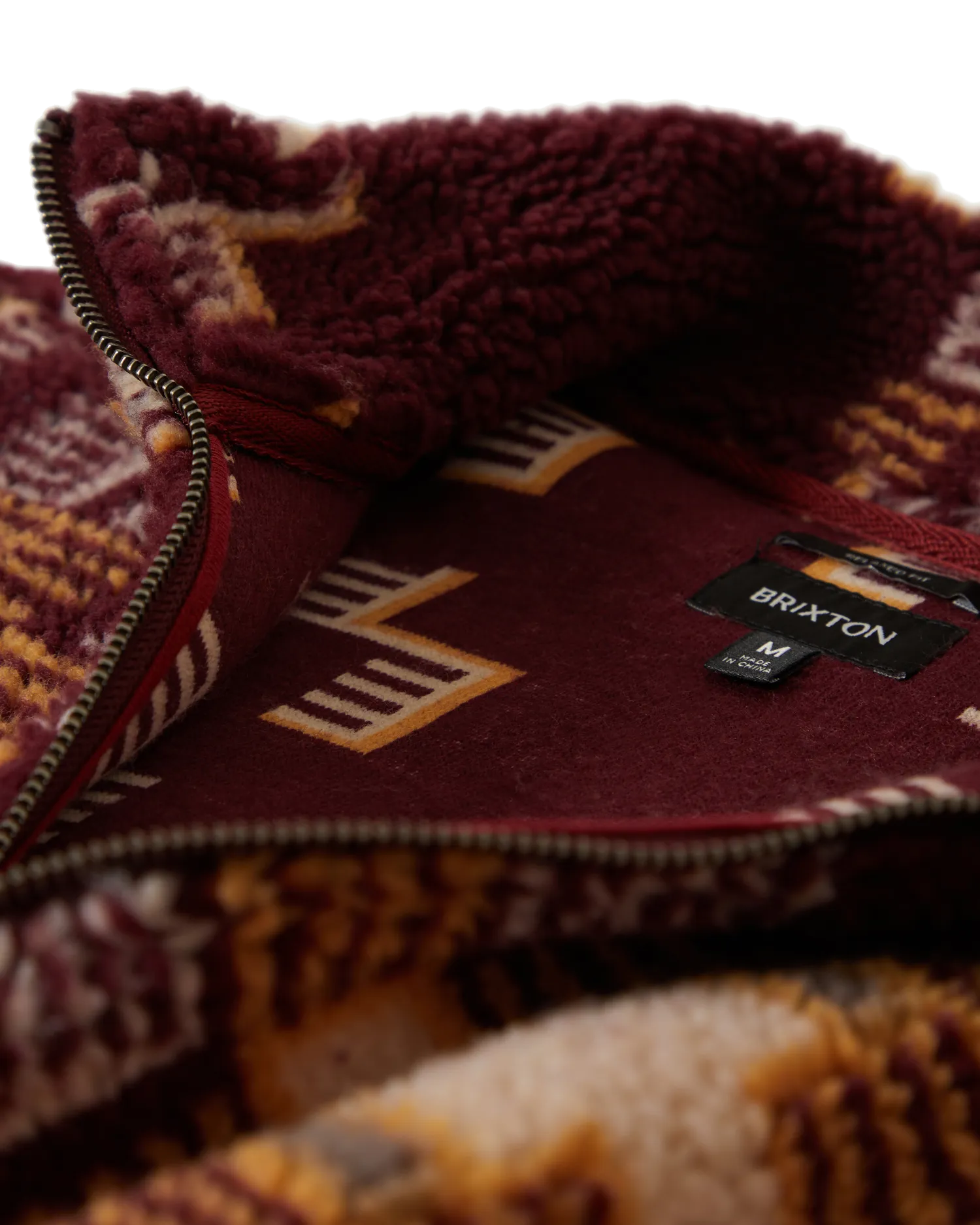 Arctic Zip Fleecejacke mit Stehkragen in Hell Cabernet