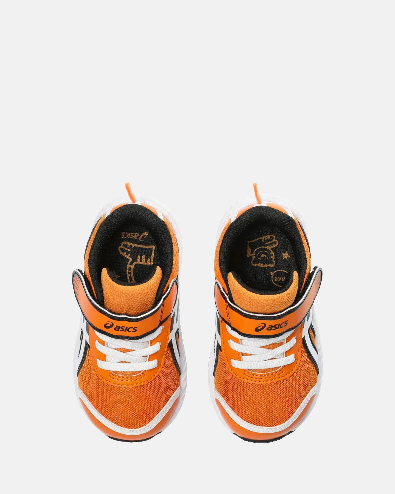 Asics Kinder-Schuhe Contend 8 Schulhof Kleinkind Leuchtend Orange/Weiß