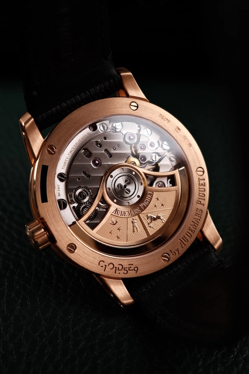 Audemars Piguet Code 11.59 15210OR Box   og. Papiere 18k Rose Gold, Purple Dial