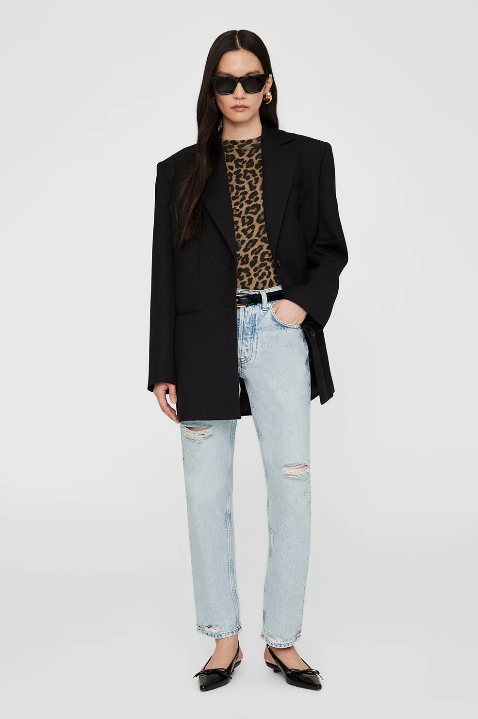 Avi Tee - Schwarz und braun Leopard