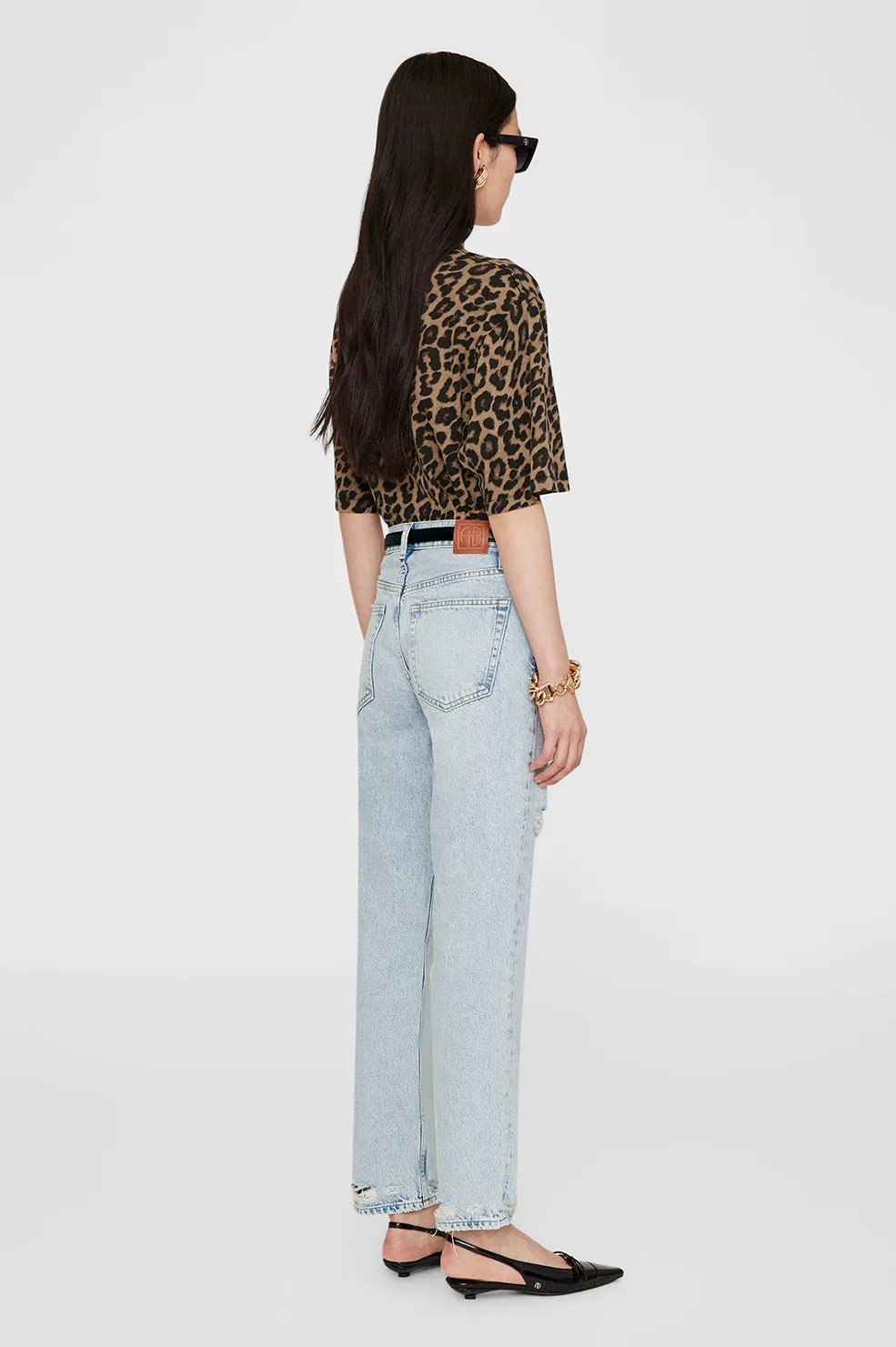 Avi Tee - Schwarz und braun Leopard