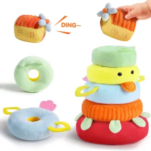Baby-Stapelring aus Stoff mit Sound