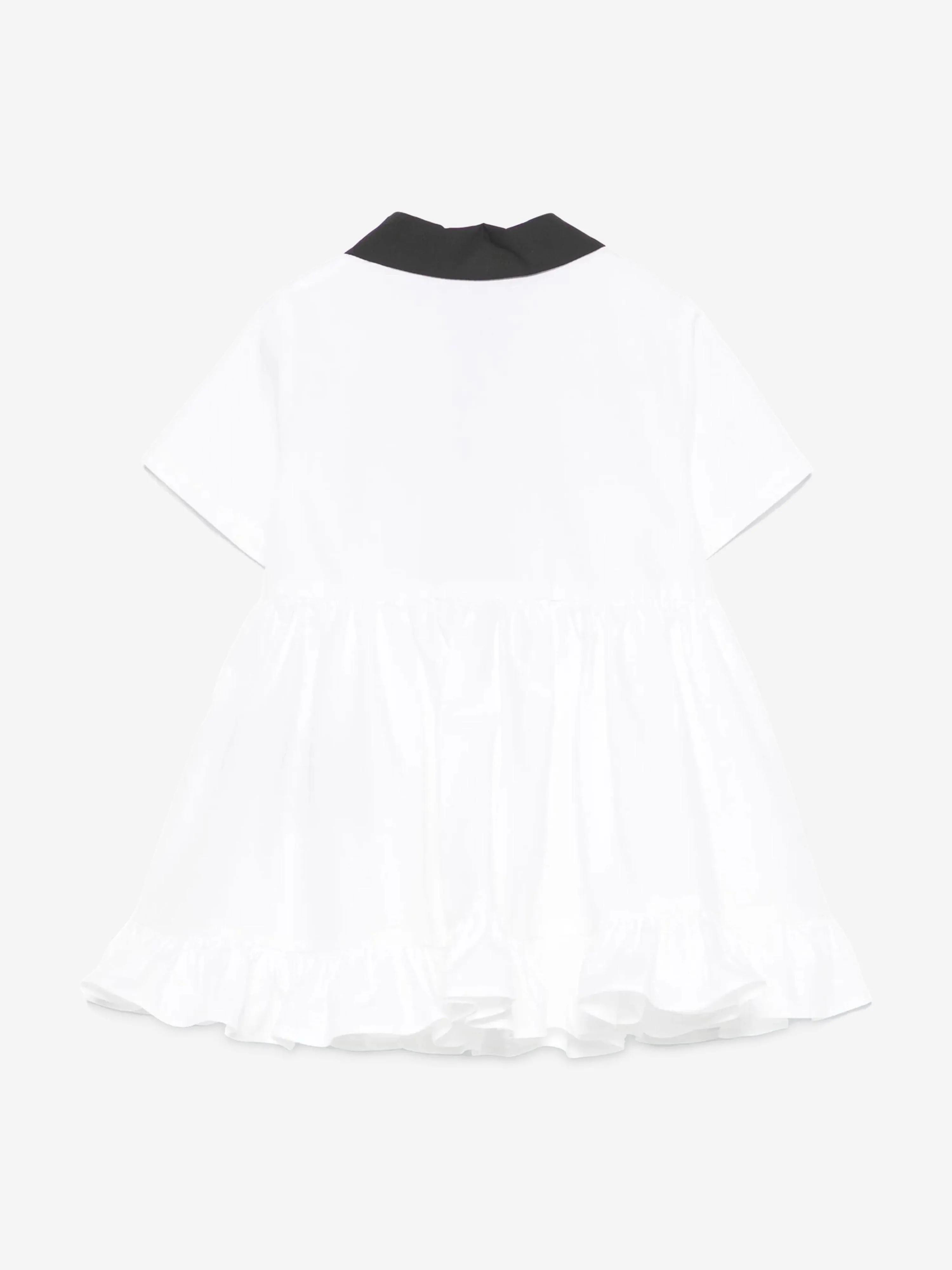 Balmain Baby Girls Polo-Kleid mit Schlüpfer in Weiß