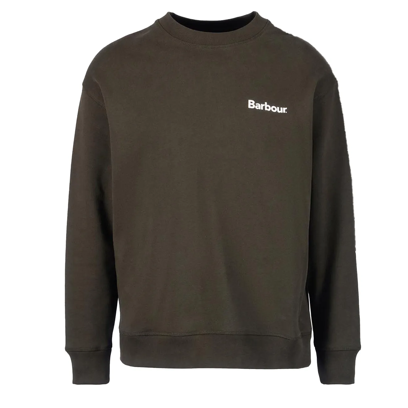 Barbour Brushed Nicholas OS Sweatshirt mit Rundhalsausschnitt in Salbeigrün
