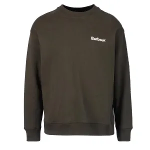 Barbour Brushed Nicholas OS Sweatshirt mit Rundhalsausschnitt in Salbeigrün