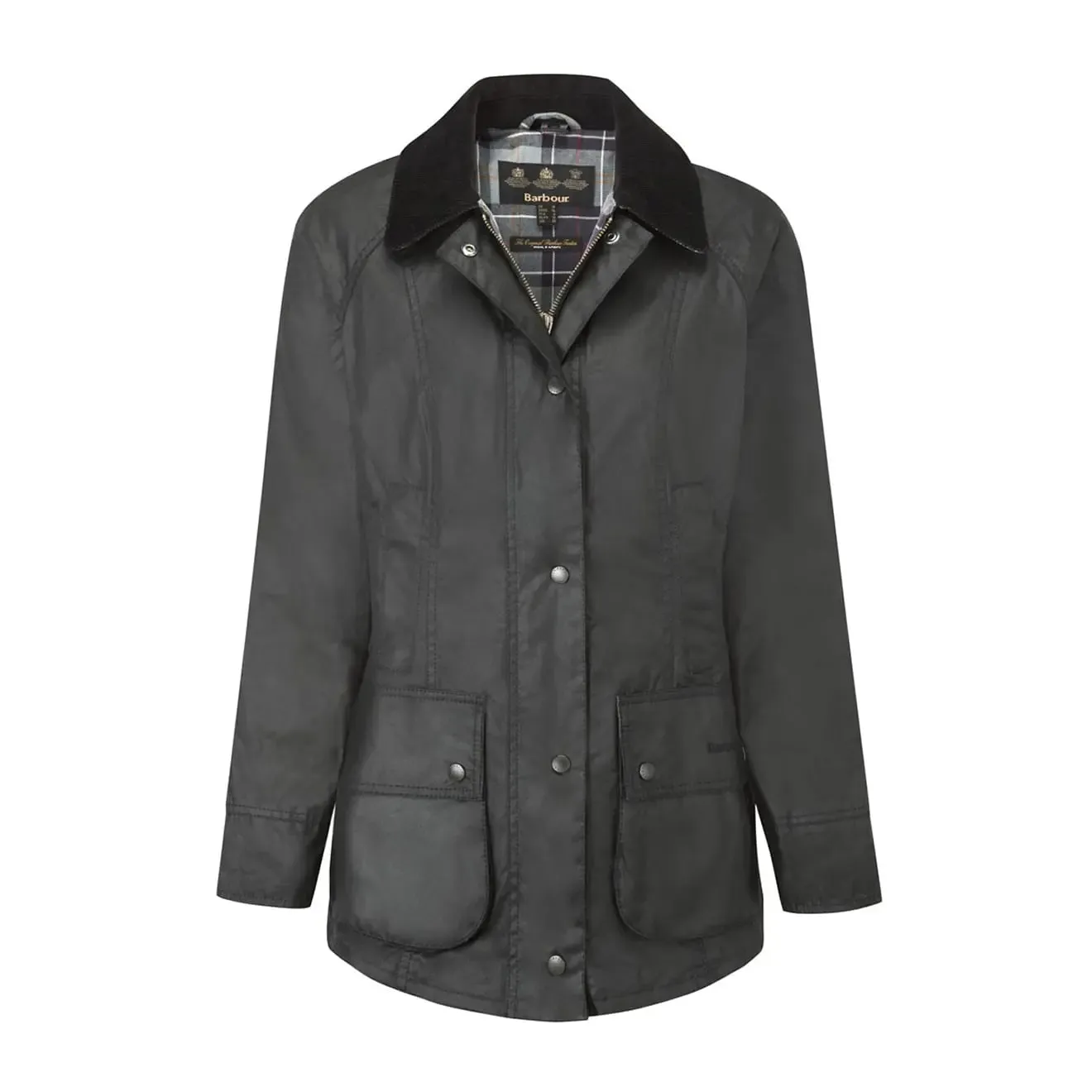 Barbour Damen Beadnell Wachsjacke Schwarz