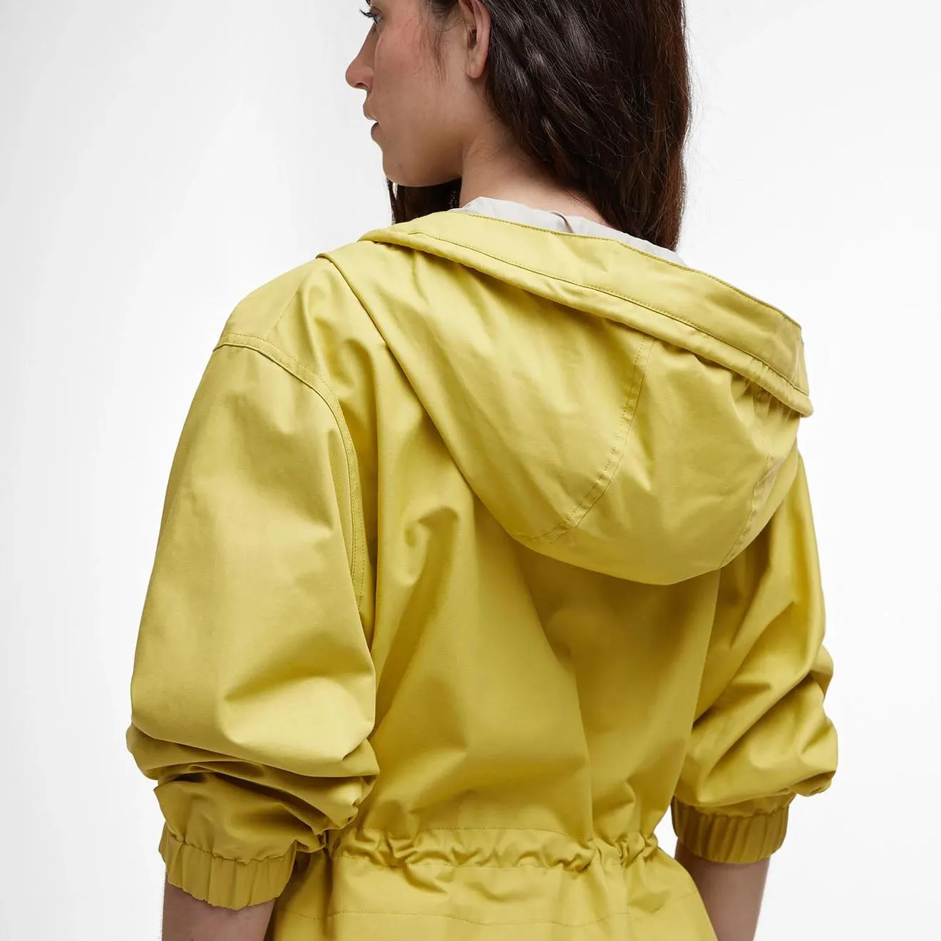 Barbour Damen Evie wasserdichte Parka Limonade/Hell-Sand