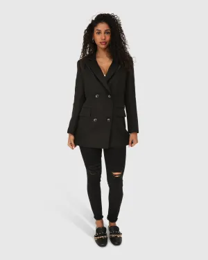 Because Of You Figurbetonter Blazer-Kleid - Schwarz