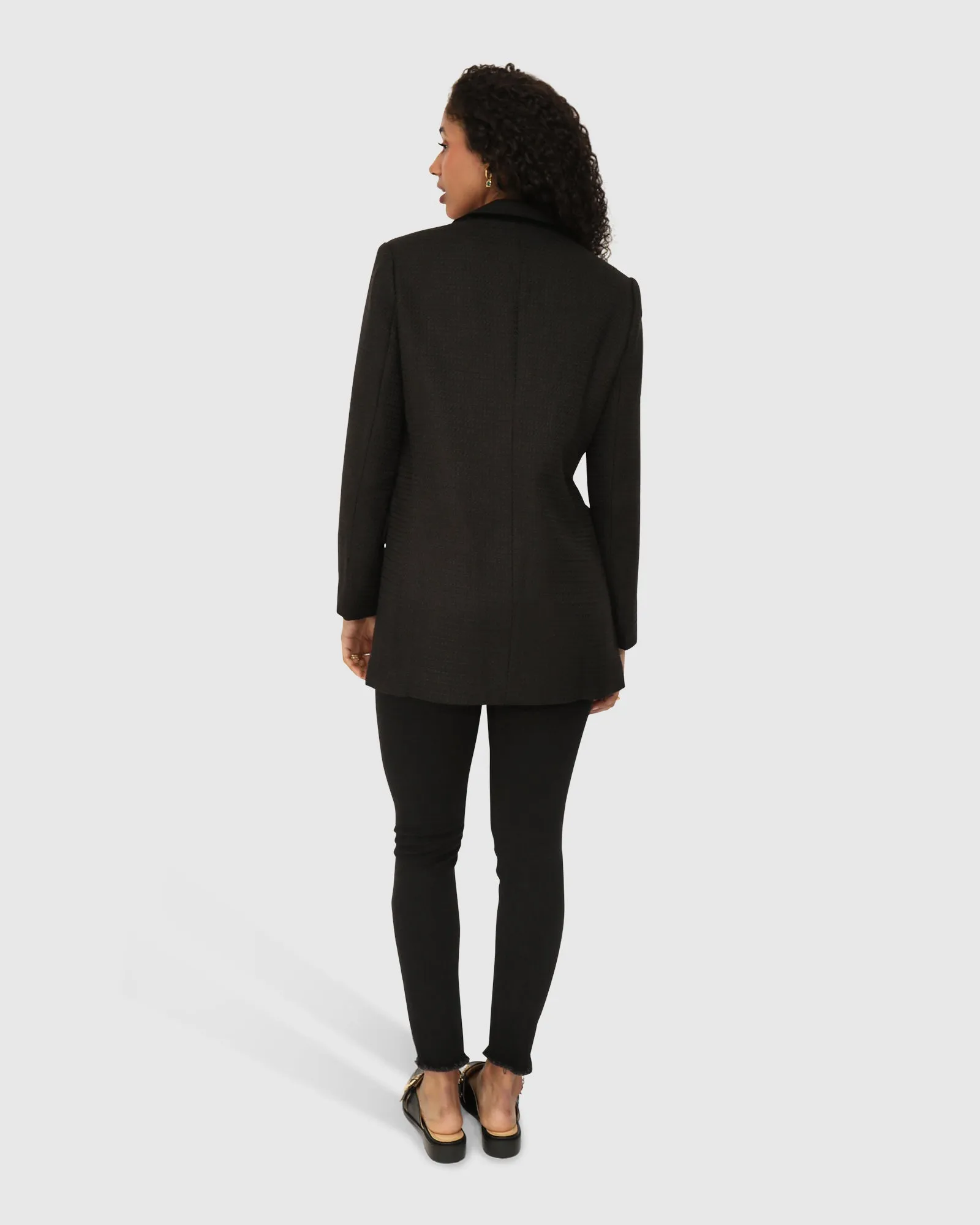 Because Of You Figurbetonter Blazer-Kleid - Schwarz