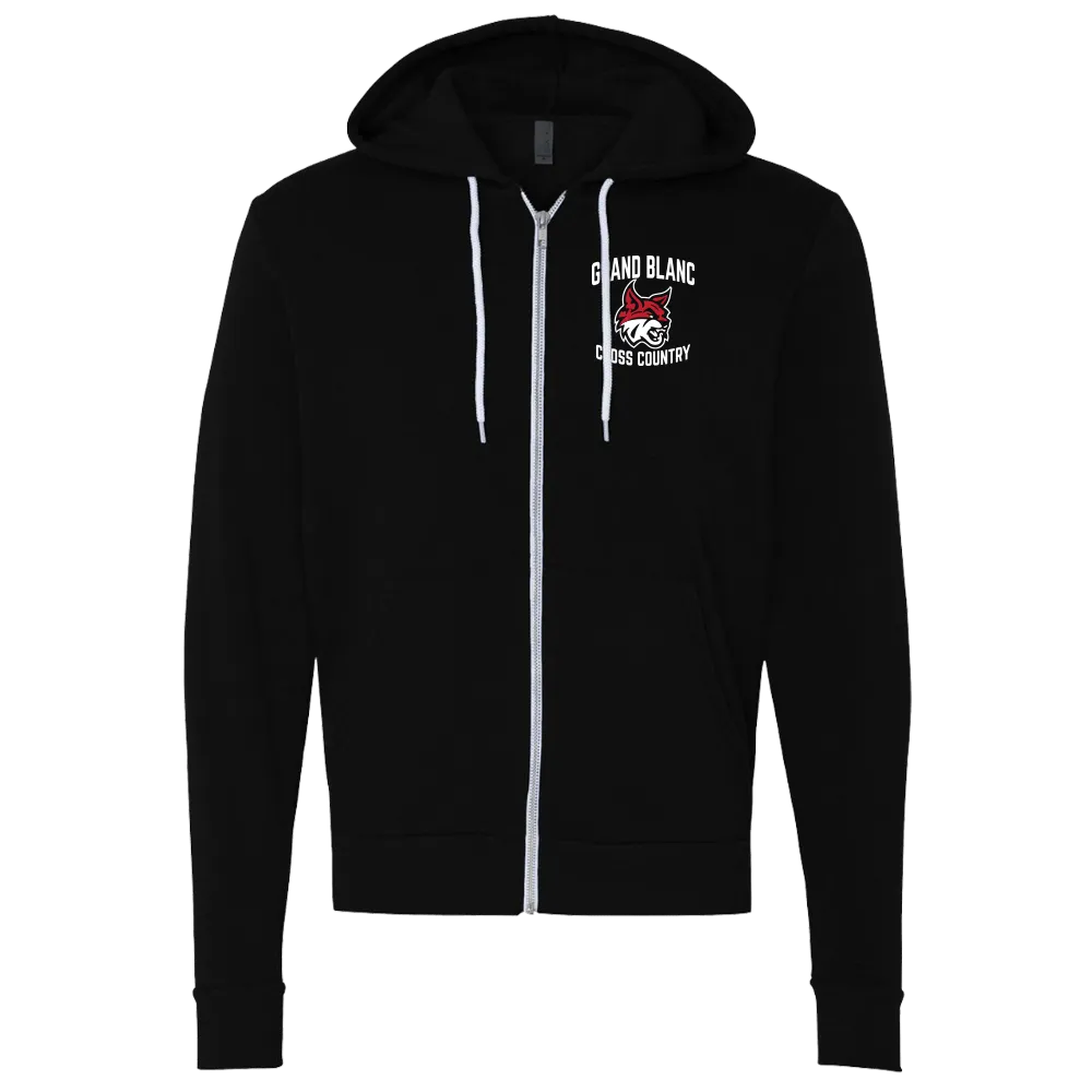 BELLA CANVAS Unisex Schwamm-Fleece Full-Zip Kapuzenpullover - GBXC