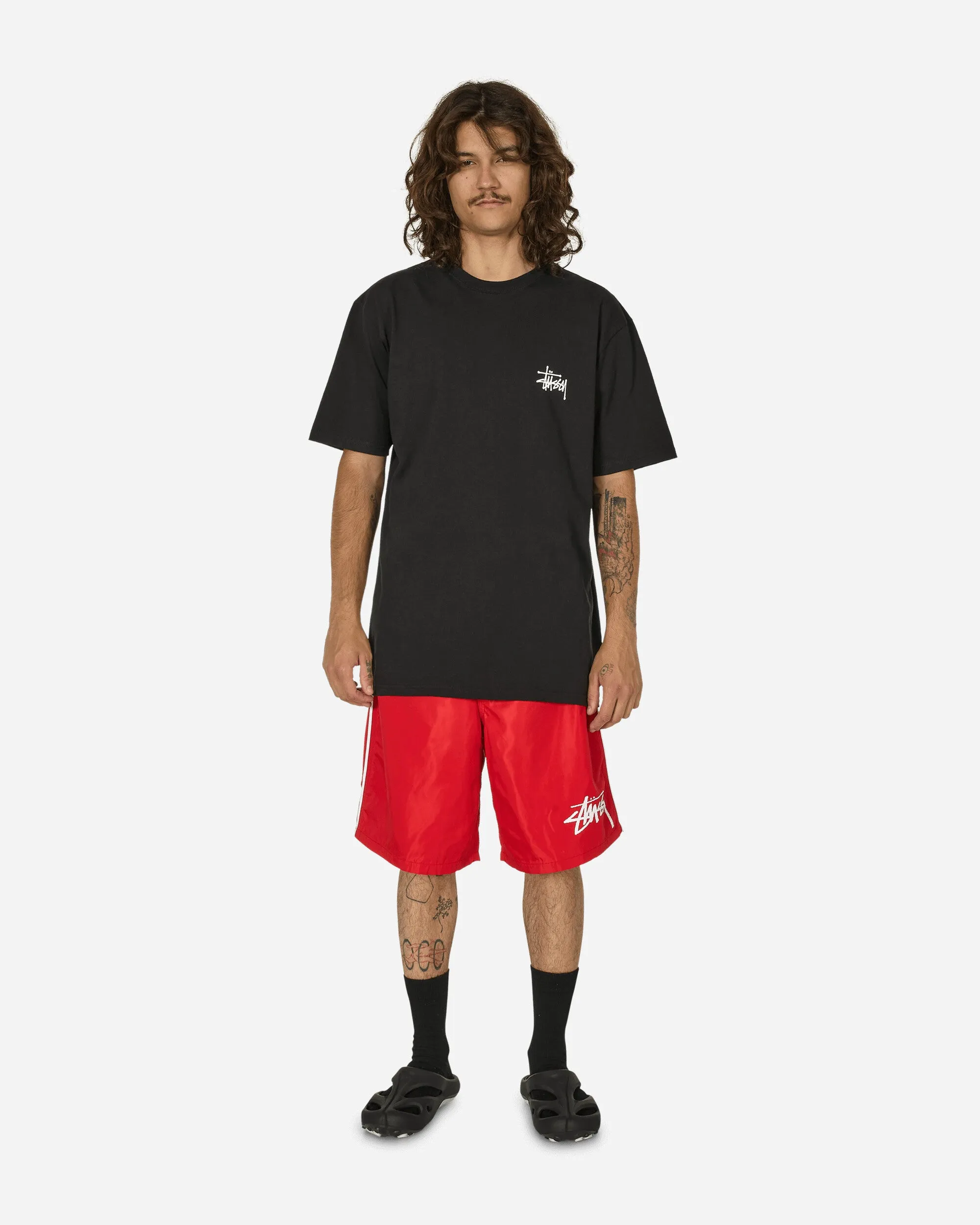 Große Stock Board Shorts Rot