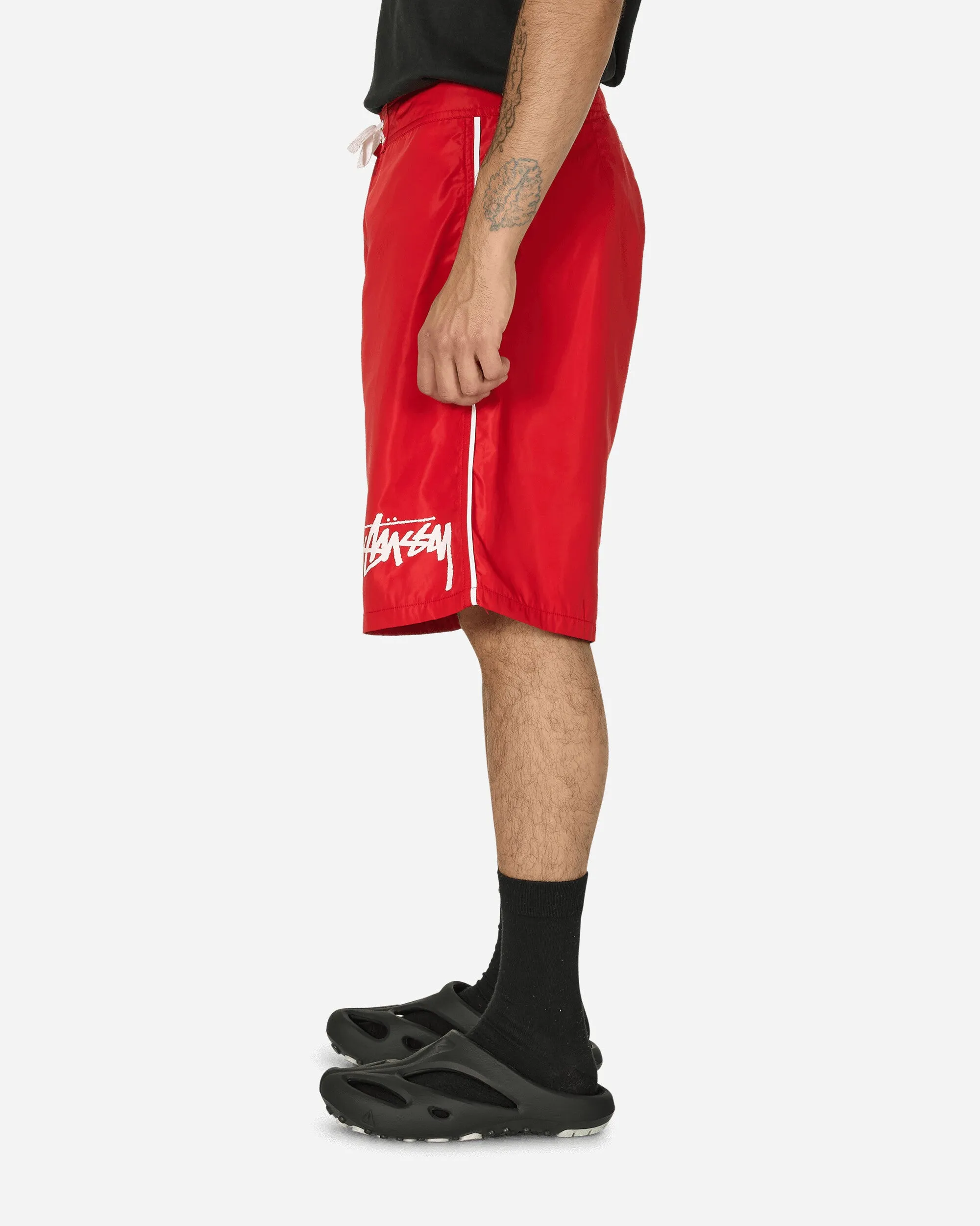 Große Stock Board Shorts Rot
