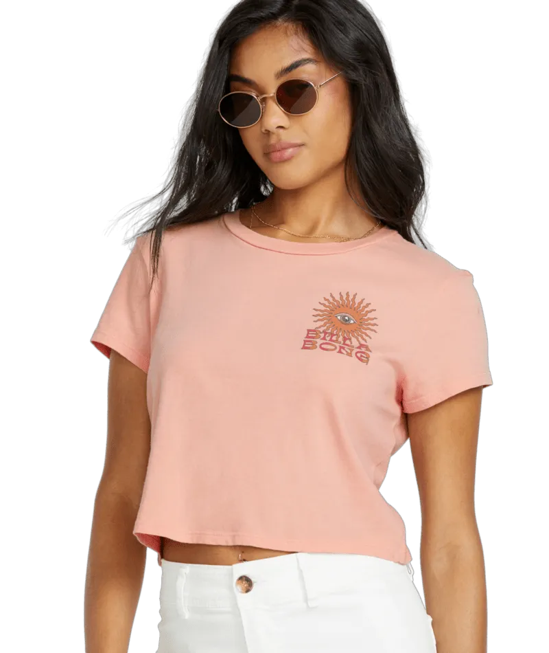 Billabong Wave Trip T-Shirt-Verblasstes Rosa