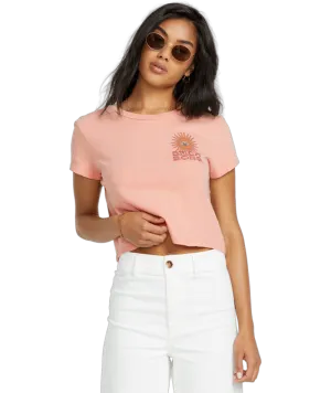 Billabong Wave Trip T-Shirt-Verblasstes Rosa