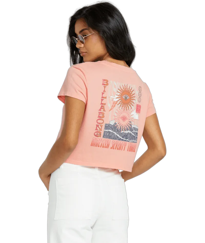 Billabong Wave Trip T-Shirt-Verblasstes Rosa