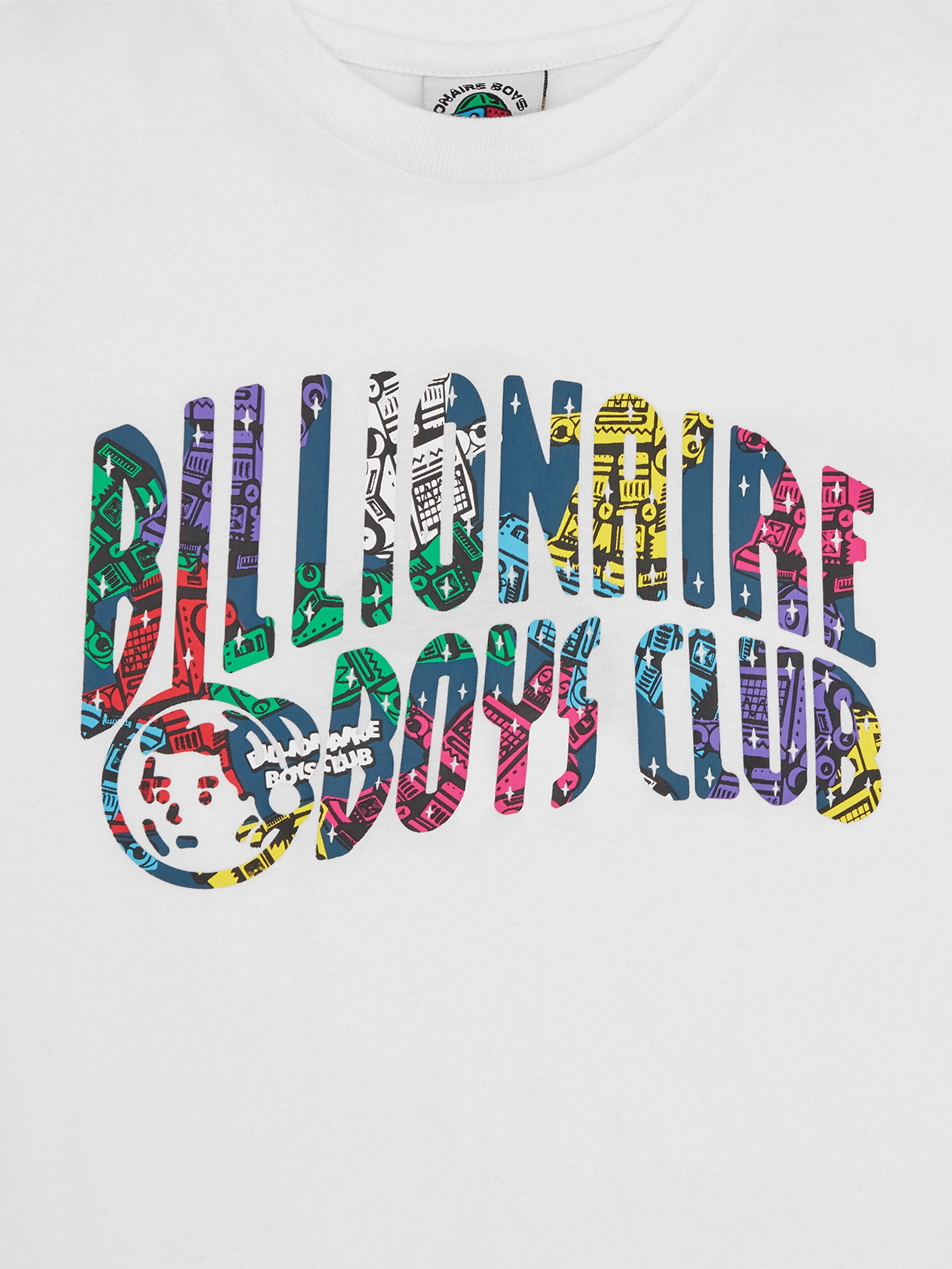 Billionaire Boys Club Kids Robot Arch Logo T-Shirt in Weiß