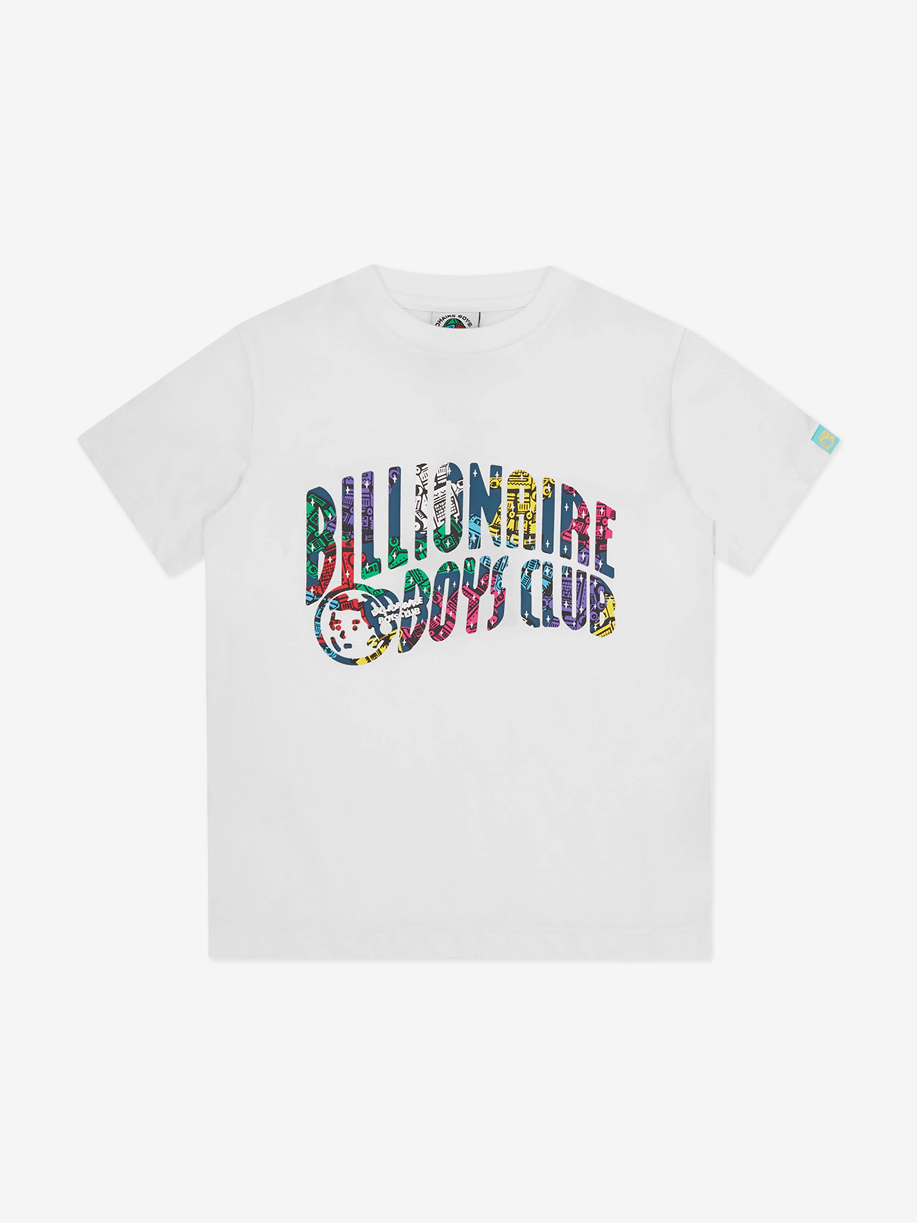 Billionaire Boys Club Kids Robot Arch Logo T-Shirt in Weiß