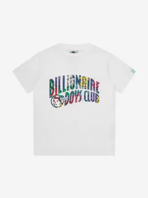 Billionaire Boys Club Kids Robot Arch Logo T-Shirt in Weiß