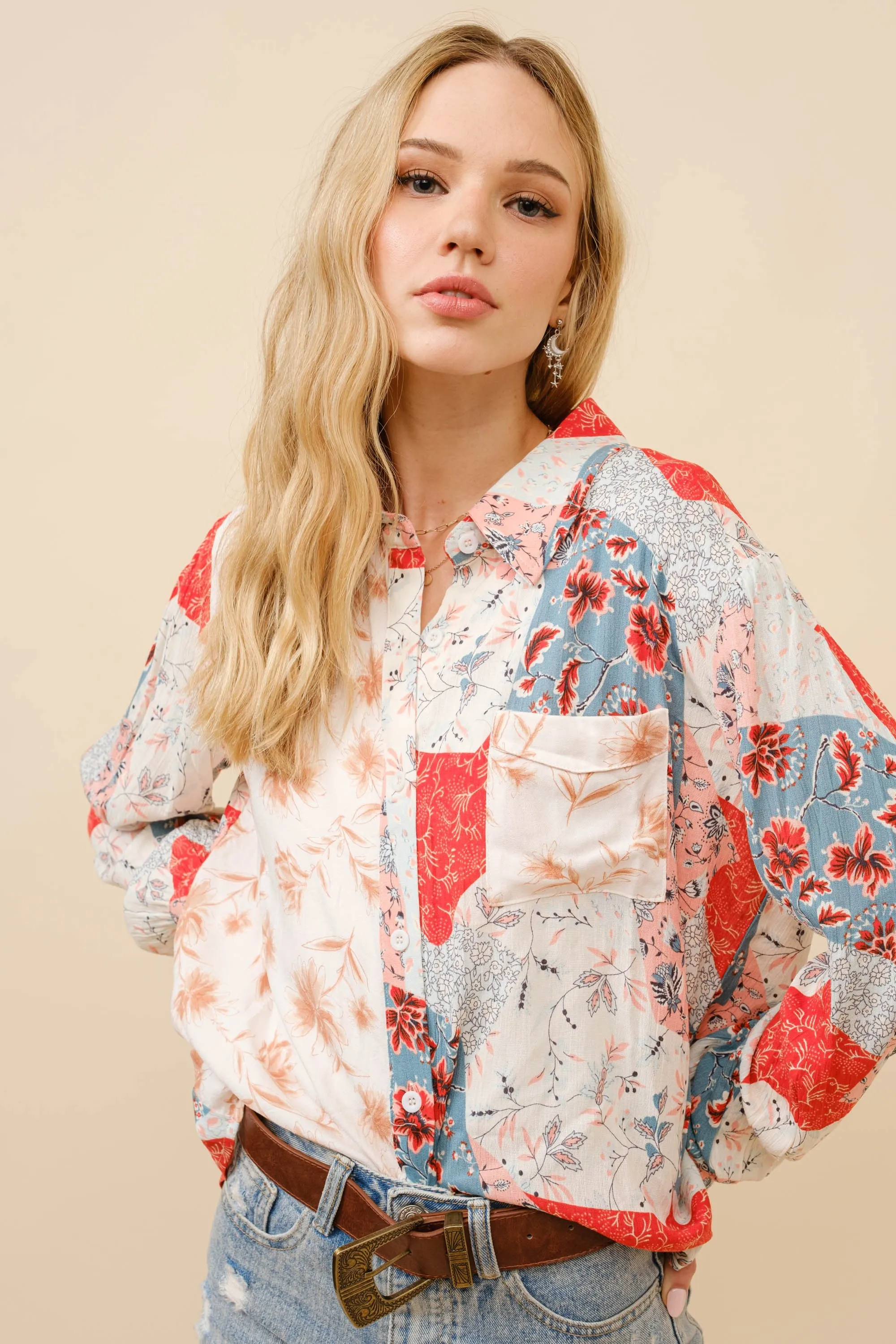 Boho Beats Langarm-Shirt