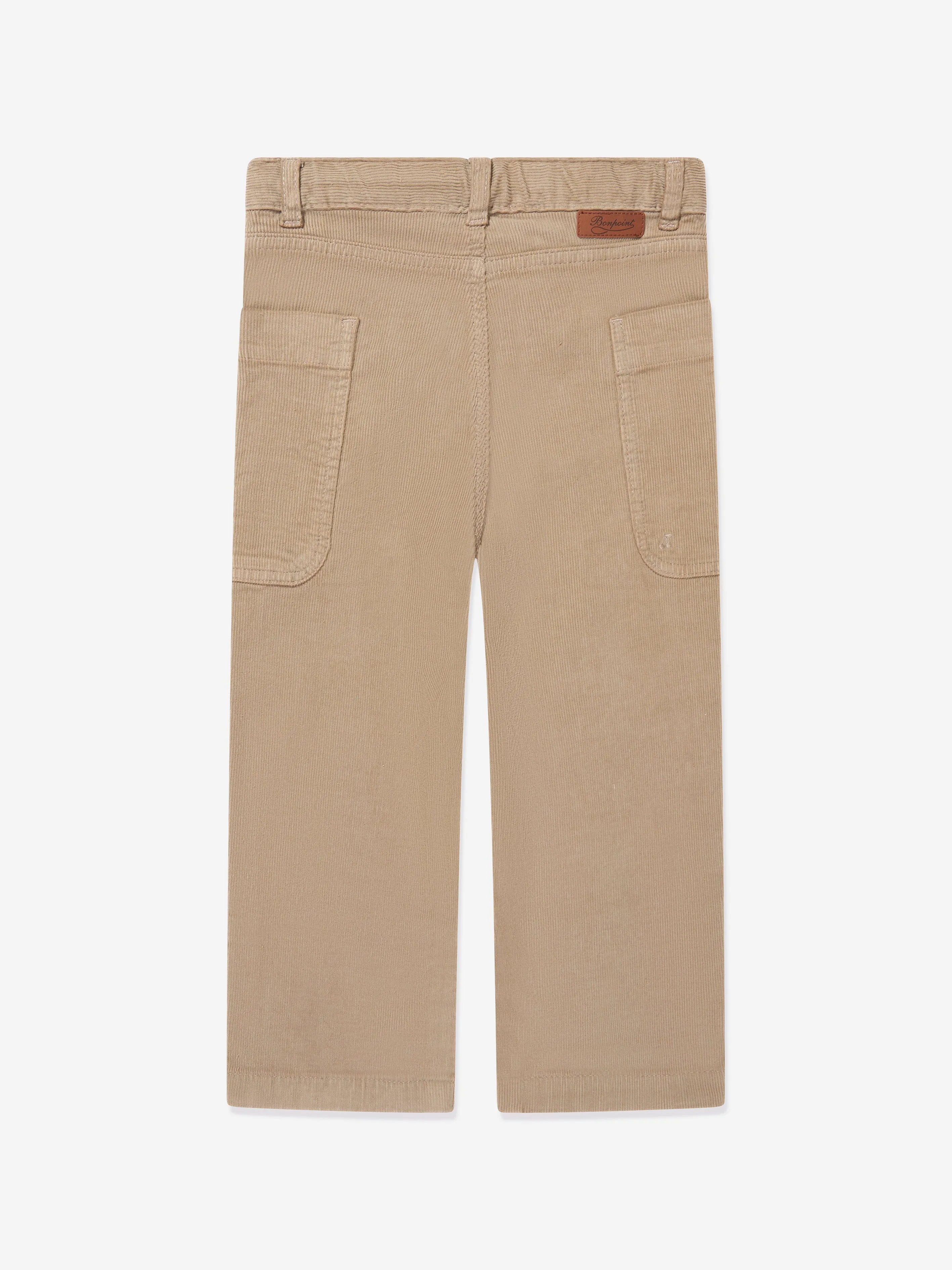Bonpoint Mädchen Loopings-Hose in Beige