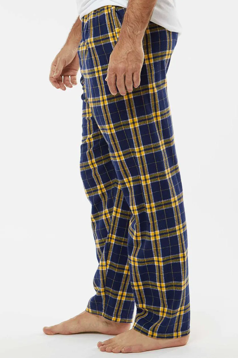 Boxercraft Herren Harley Flanellhose mit Taschen - Marineblau/Gold