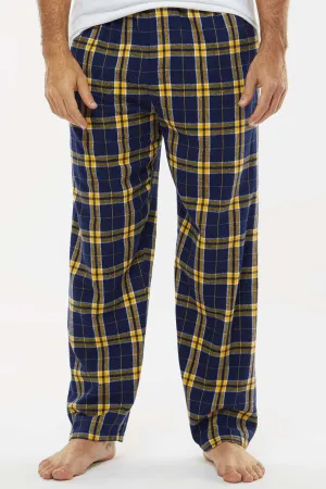 Boxercraft Herren Harley Flanellhose mit Taschen - Marineblau/Gold