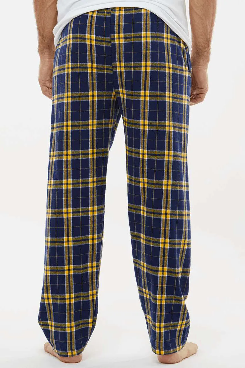 Boxercraft Herren Harley Flanellhose mit Taschen - Marineblau/Gold