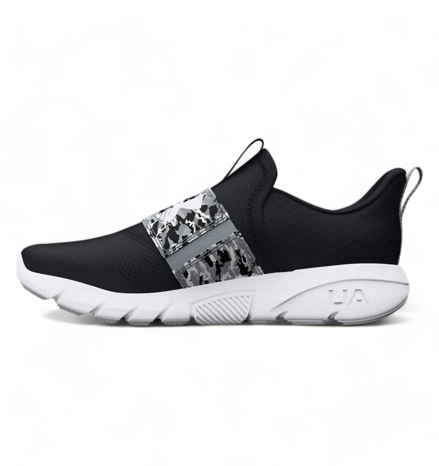 Jungen-Grundschul-Sneaker mit Flash-Print in Schwarz/Mod Grau/Weiß von ecco