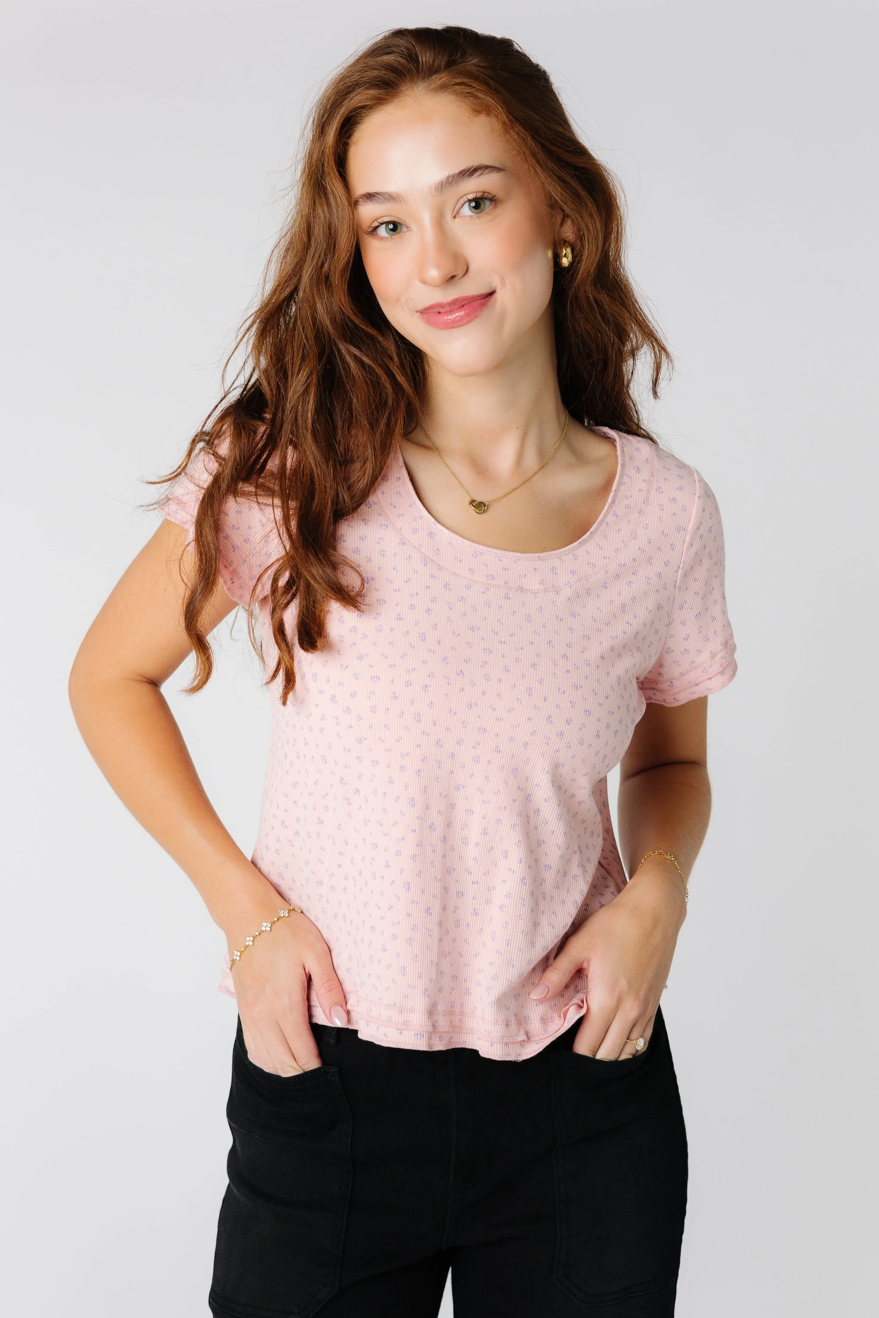 Brass & Roe Must Have Doppelsaum T-Shirt