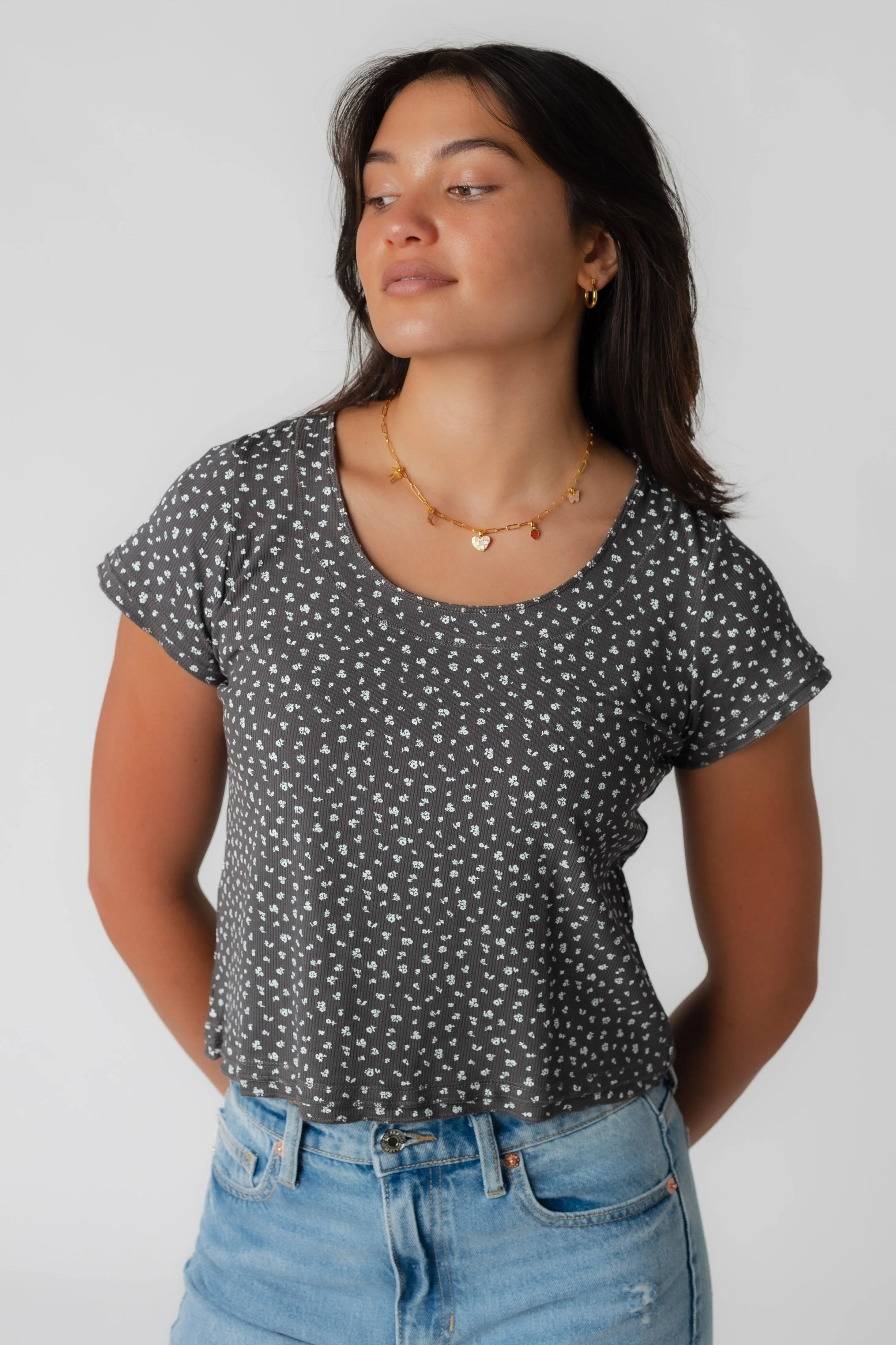 Brass & Roe Must Have Doppelsaum T-Shirt