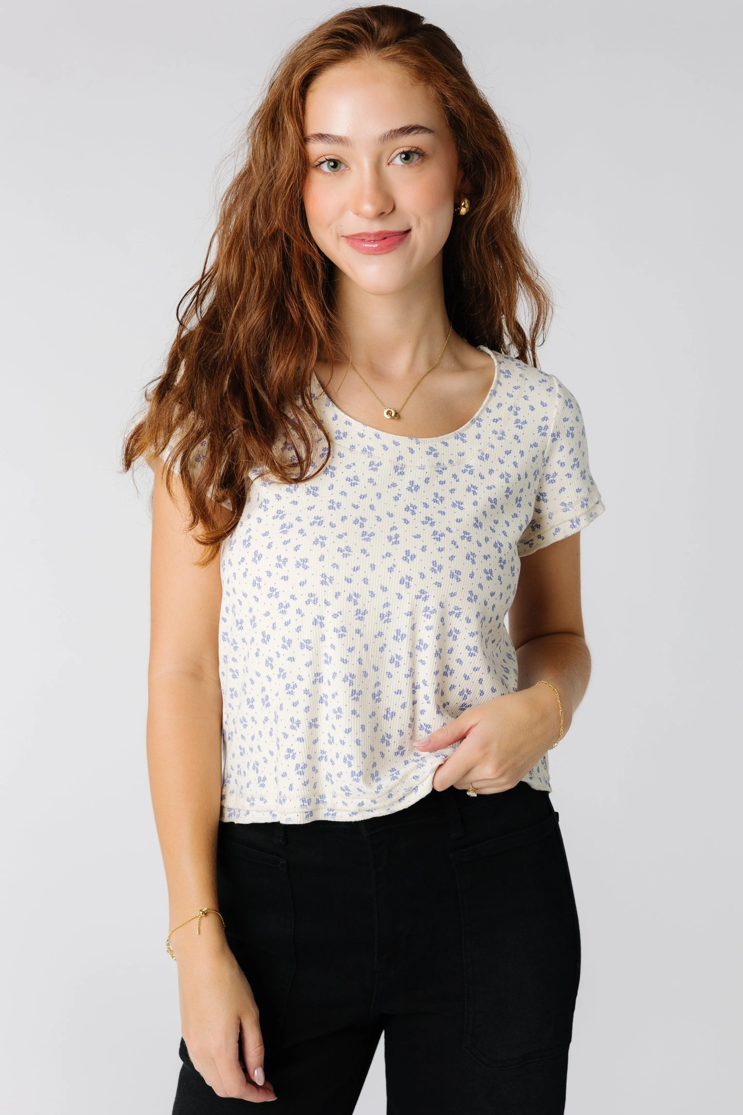 Brass & Roe Must Have Doppelsaum T-Shirt