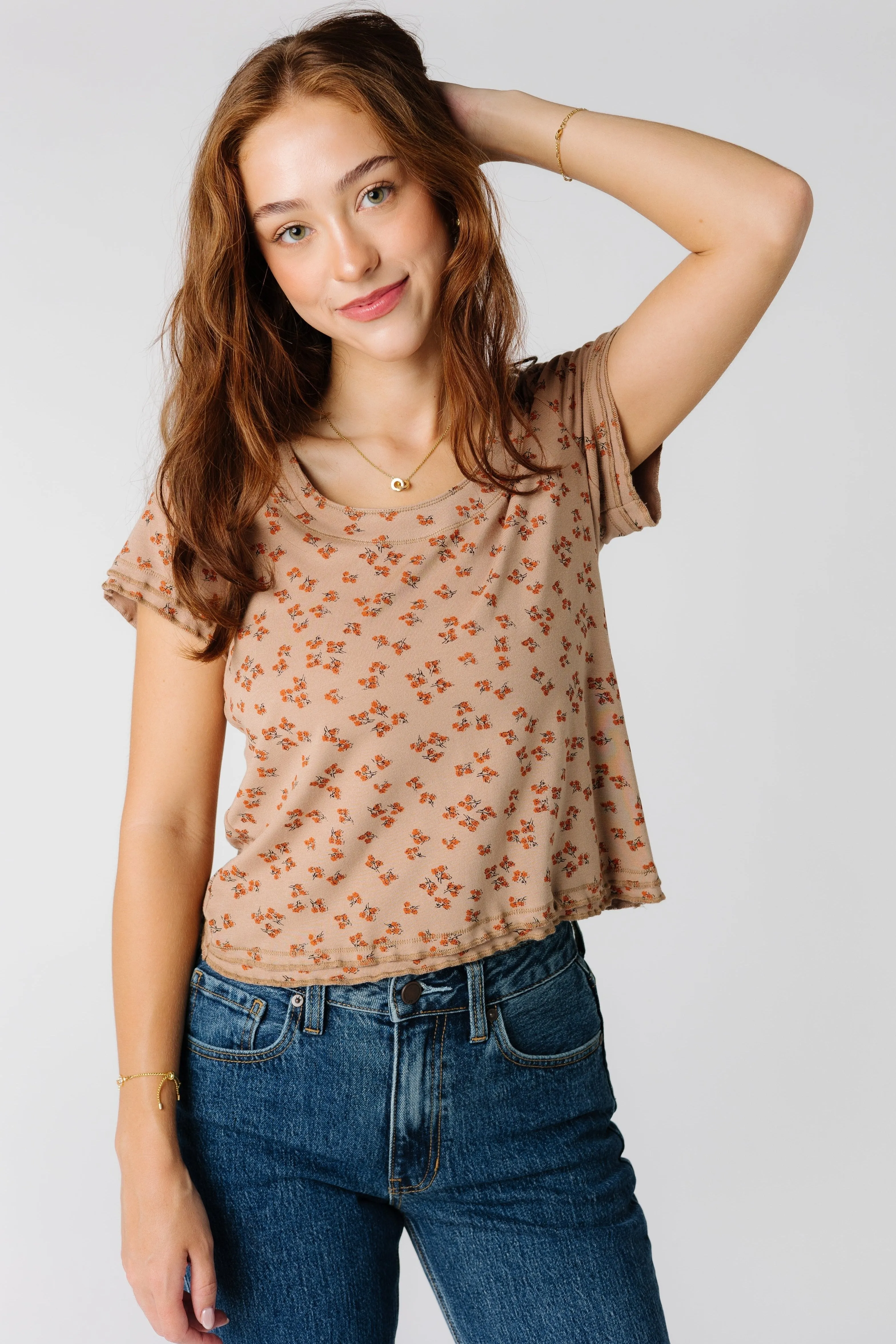 Brass & Roe Must Have Doppelsaum T-Shirt