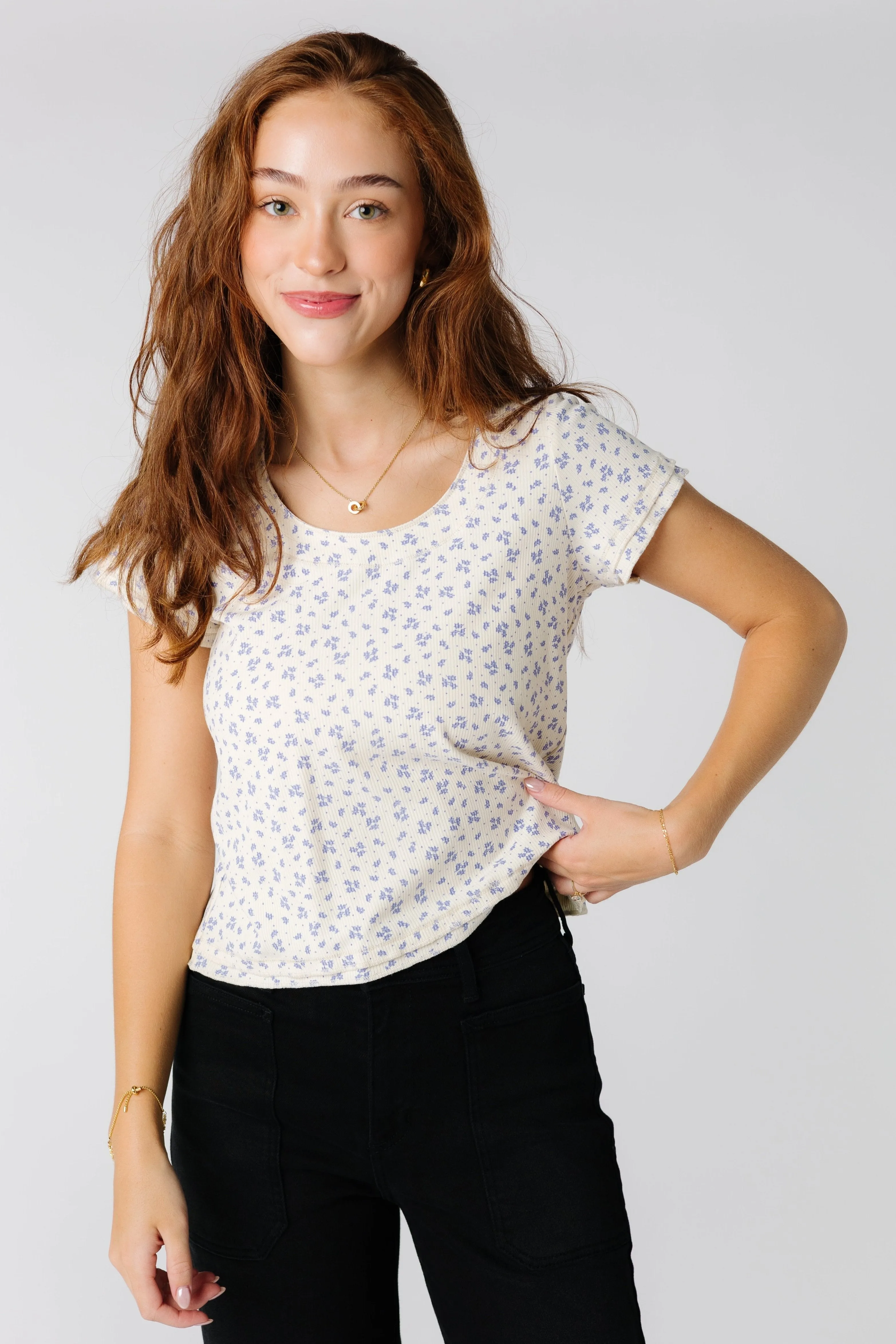 Brass & Roe Must Have Doppelsaum T-Shirt