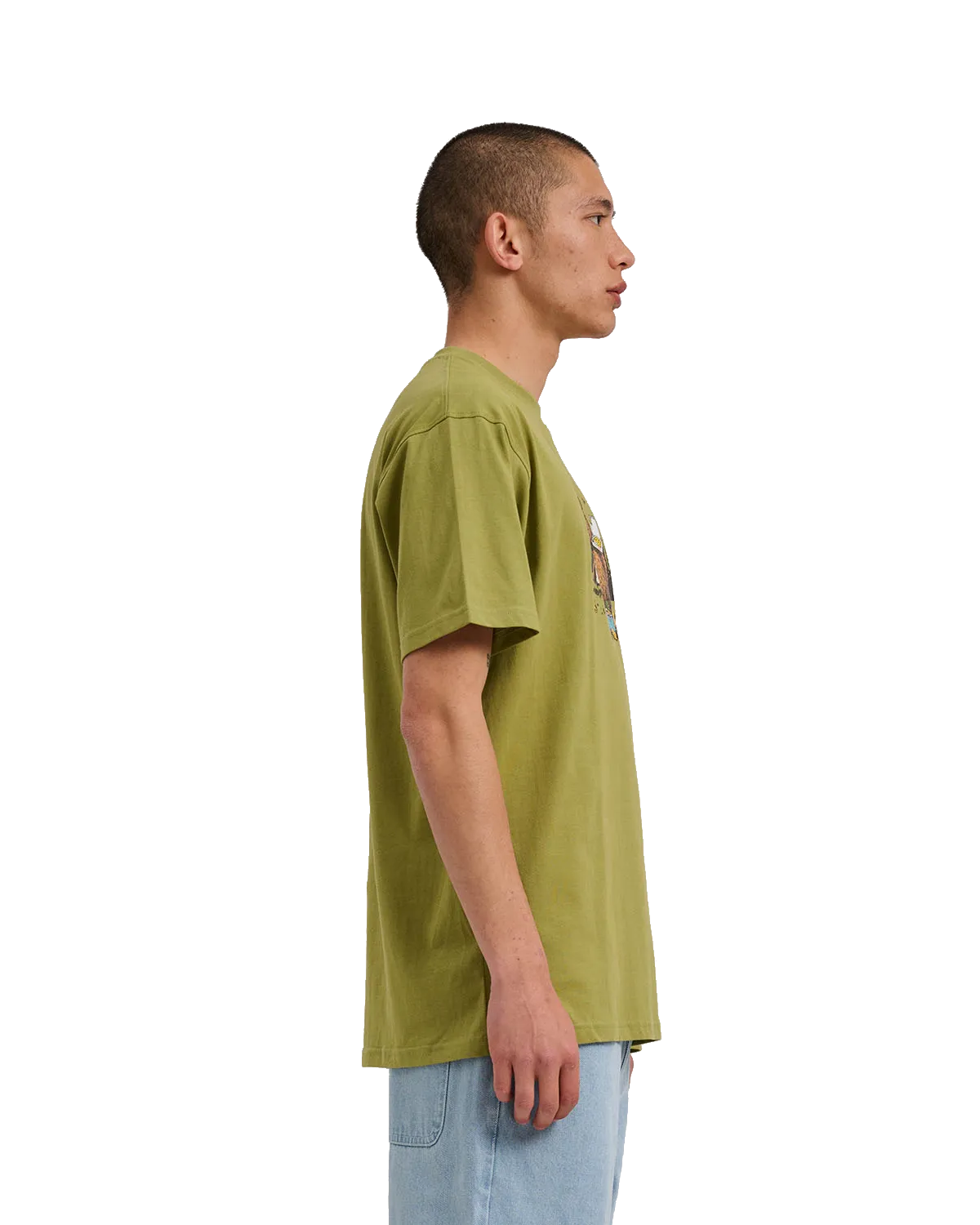 Braun Pizza Bär T-Shirt in Leguan