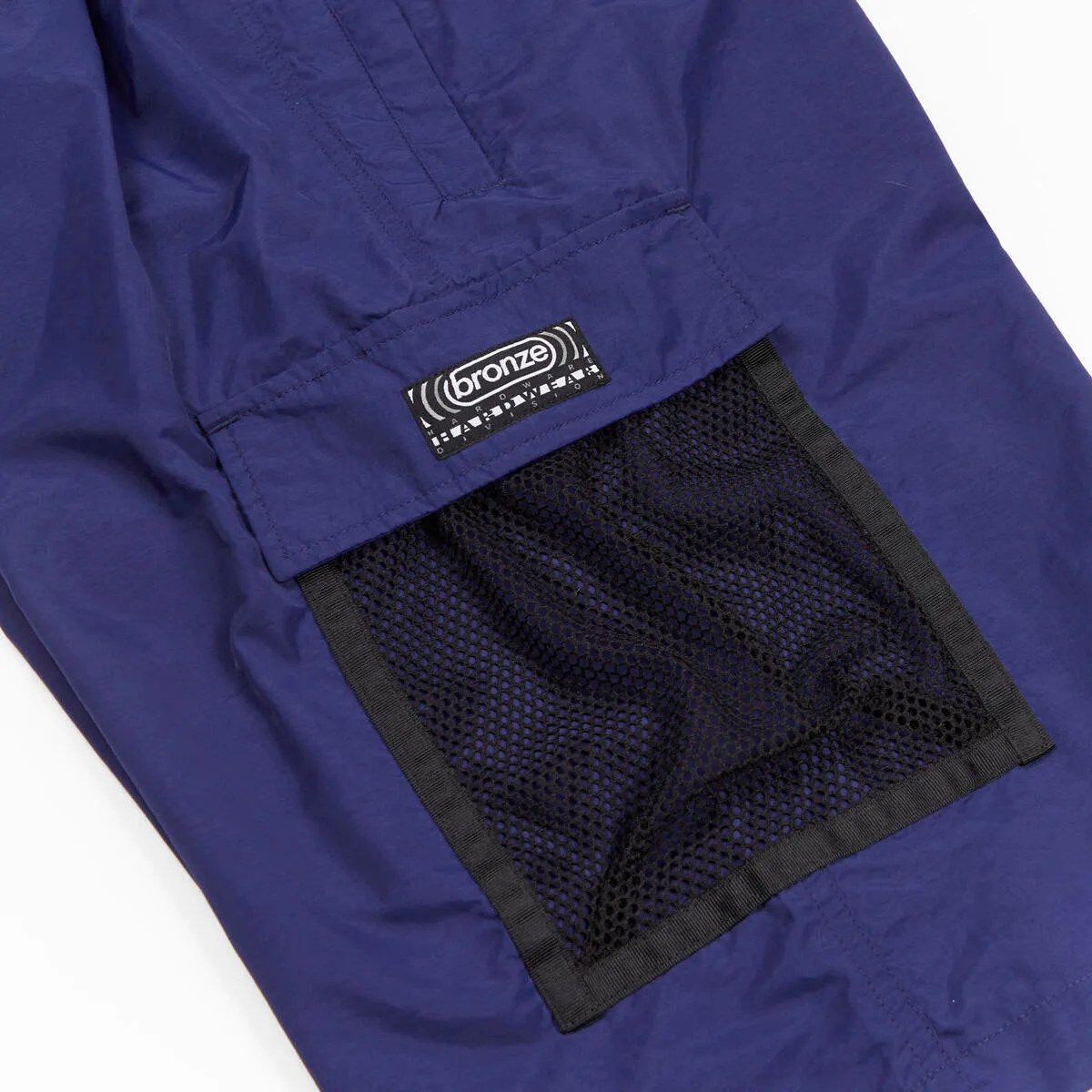 Bronze Mesh Cargo Shorts - Marineblau