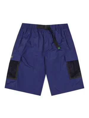 Bronze Mesh Cargo Shorts - Marineblau