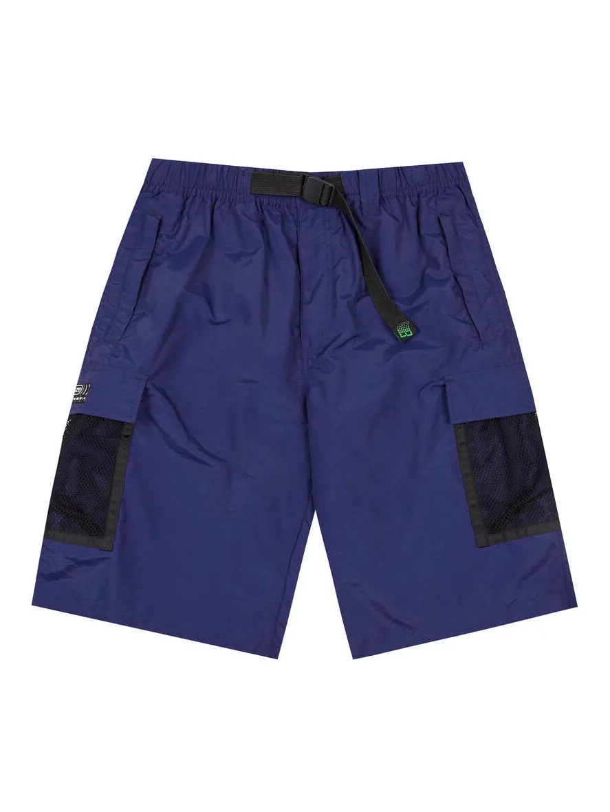 Bronze Mesh Cargo Shorts - Marineblau