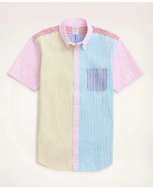 Brooks Brothers Herren Regent Regular-Fit Kurzarm-Sporthemd Mehrfarbig Brooks Brothers